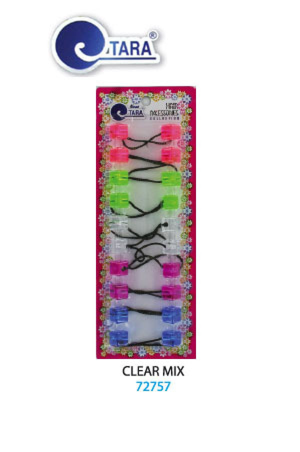 Tara Bubble Square 72757 Clear Mix 17mm10/pk -pc