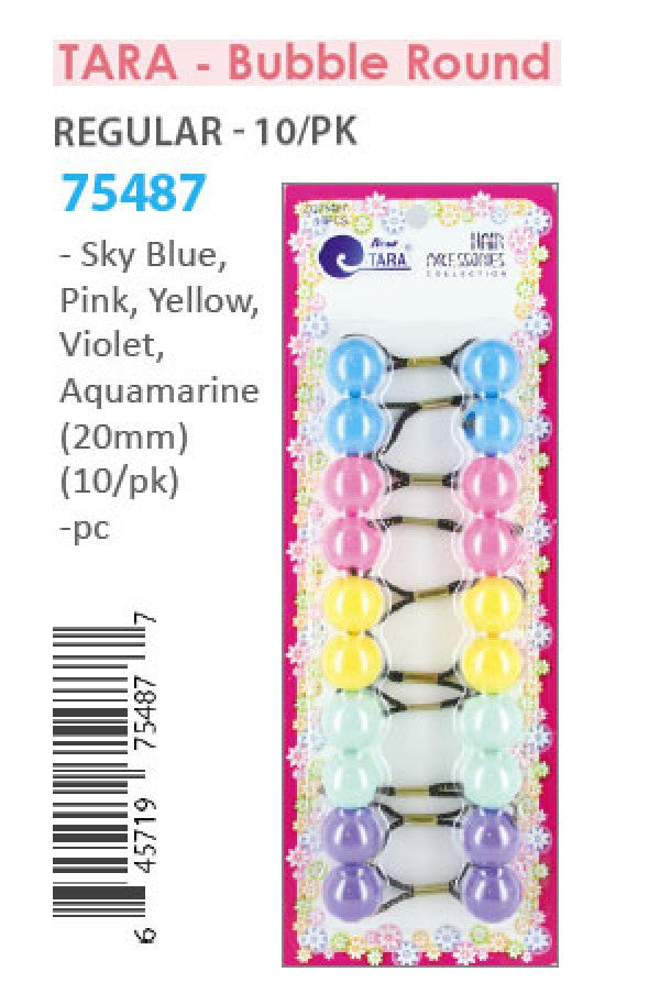 Tara Bubble Round 75483 Mix 20mm 10/pk -pc