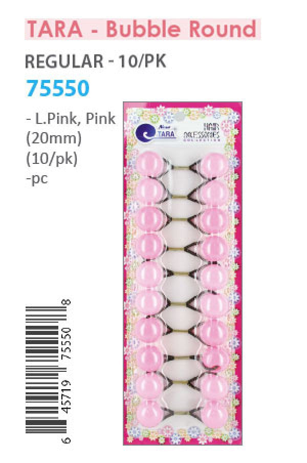 Tara Bubble Round 75550 L.Pin, Pin 20mm 10/pk -pc