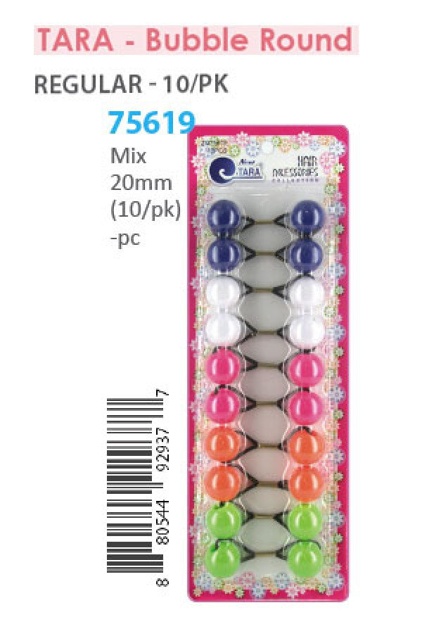 Tara Bubble Round 75619 Mix 20mm 10/pk -pc