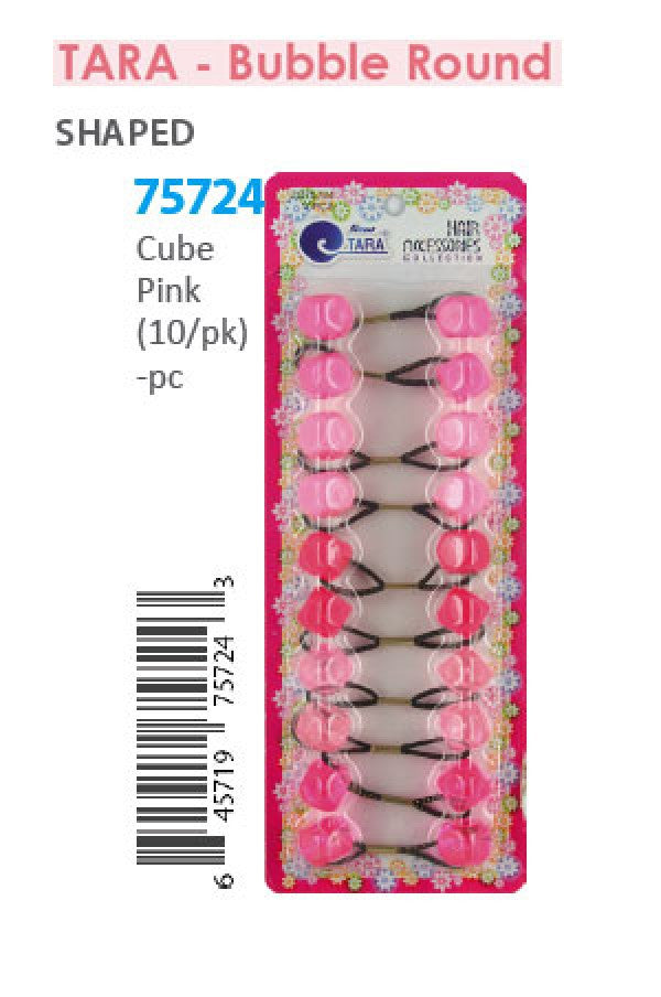 Tara Bubble Cube 75724 Pink 10/pk -pc