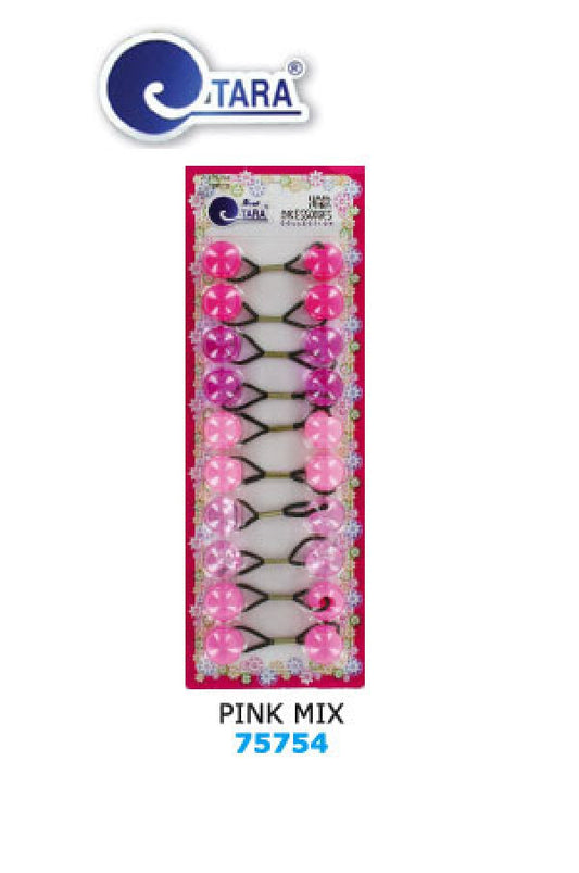 Tara Bubble Round 75754 Pink Mix 19mm 10/pk -pc
