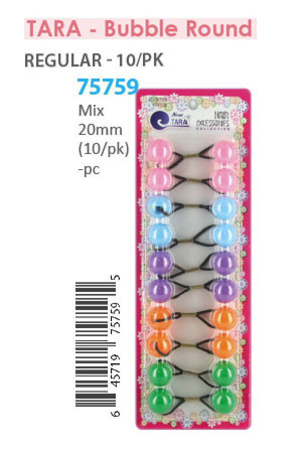 Tara Bubble Round 75759 Mix 20mm 10/pk -pc