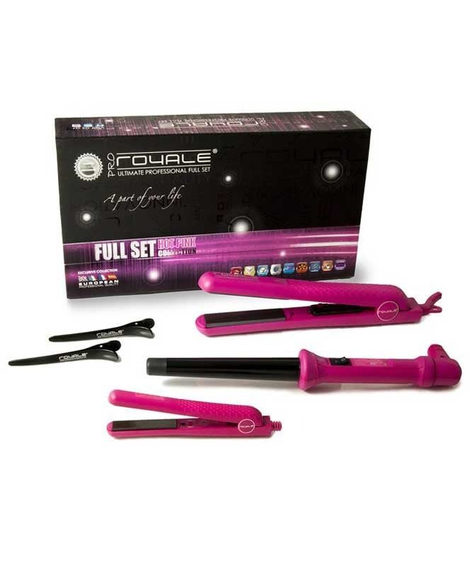 ROYALE IRONS HOT PINK FULL SET 3pk