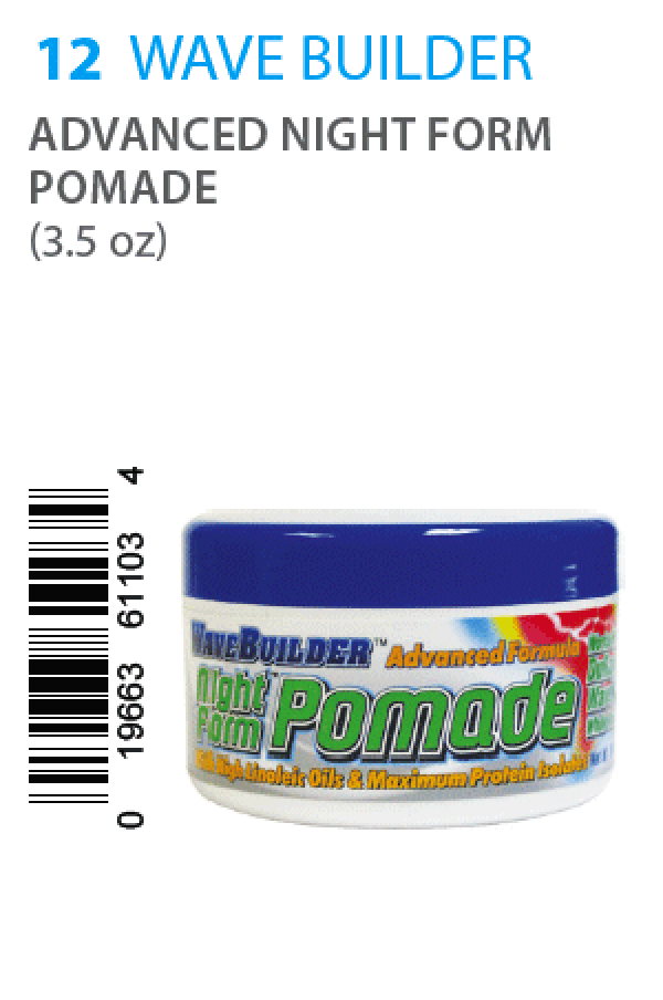 Wave Builder-12 Night Form Pomade -3.5oz