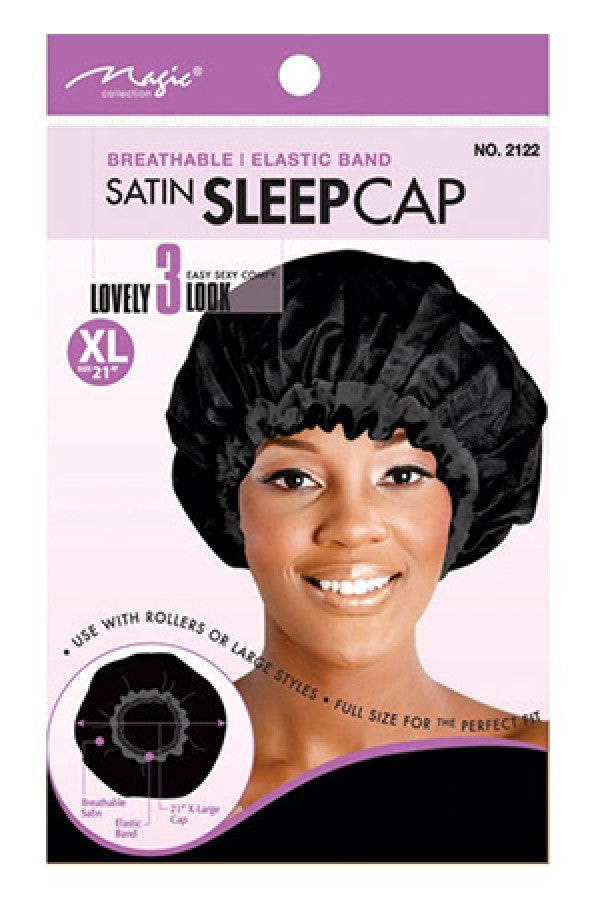 Magic Collection-2122 XL Satin Sleep Cap -dz