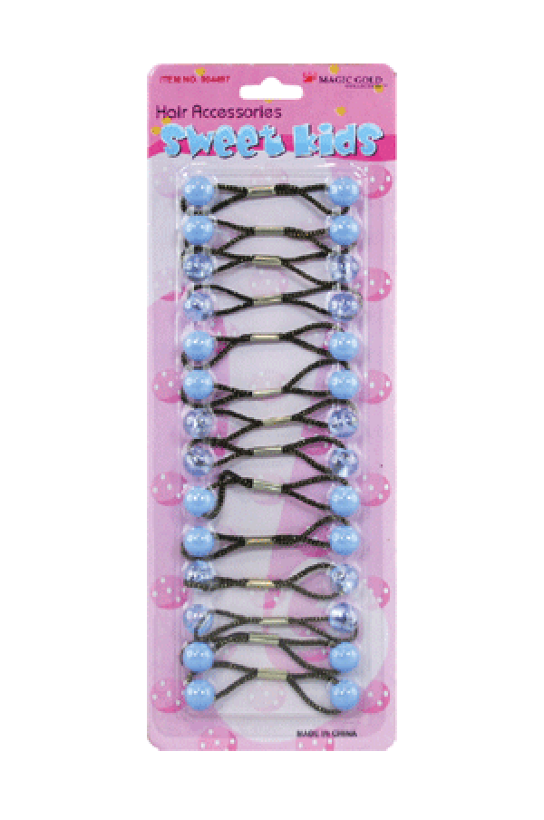 Magic Gold Bubble Round XS14 L.Blue/Clear 14/pk -pc