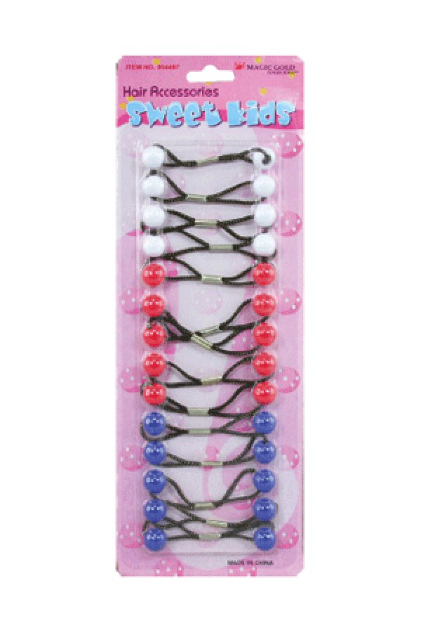 Magic Gold Bubble Round XS16 White/Red/Blue 14/pk -pc