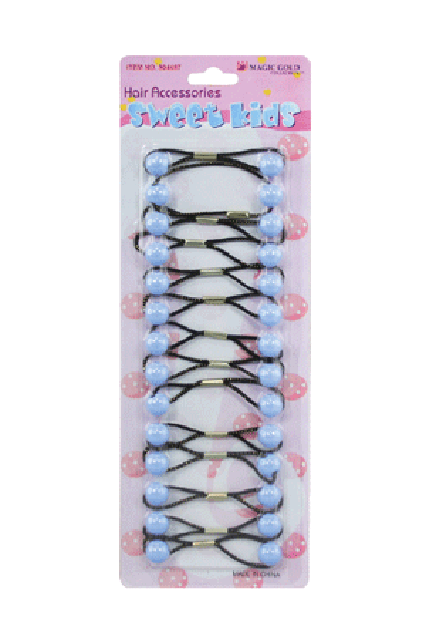 Magic Gold Bubble Round XS7 Sky Blue 14/pk -pc