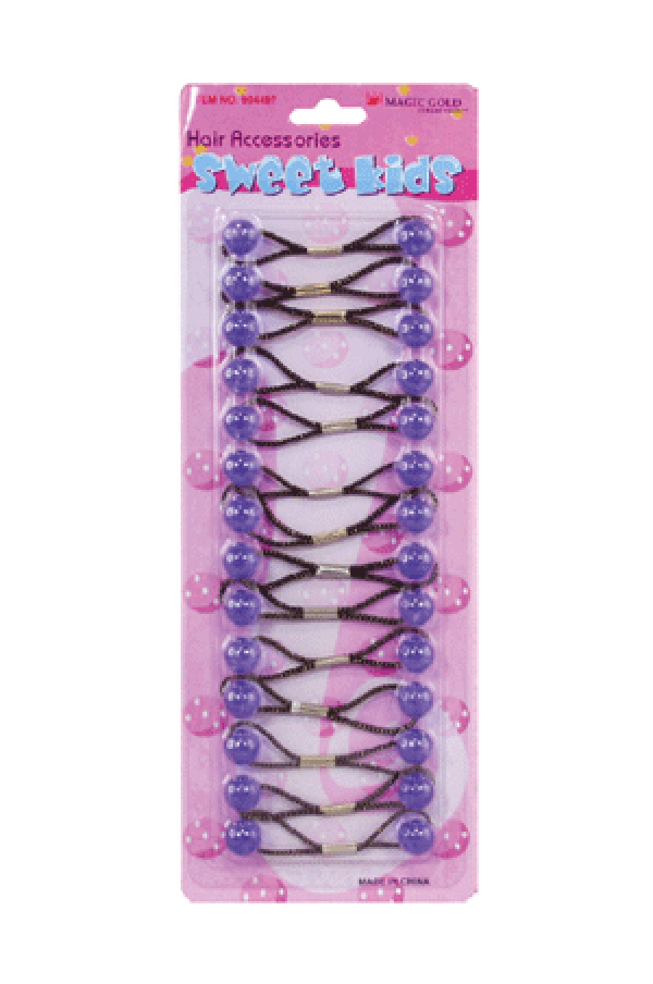 Magic Gold Bubble Round XS8 Crystal Purple 14/pk -pc