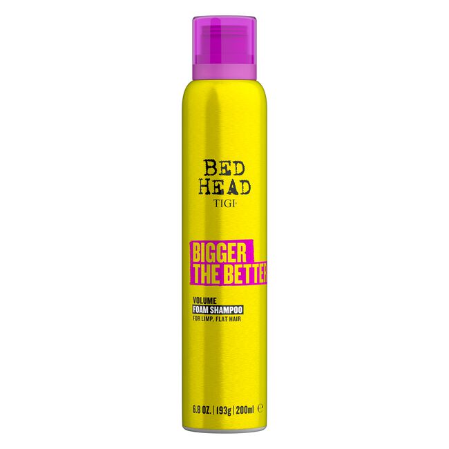 Gold TIGI Bed Head Bigger The Better Foam Shampoo