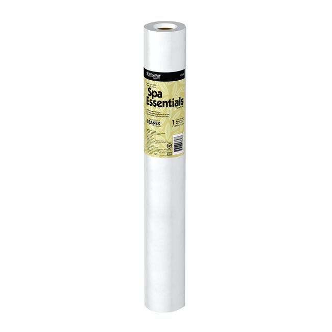 White Smoke Dannyco Sundries Smooth White Waxing Table Paper, 21" x 125'