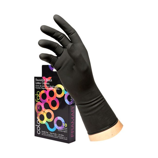 White Smoke Framar Latex Reusable Gloves Small - 10 pack