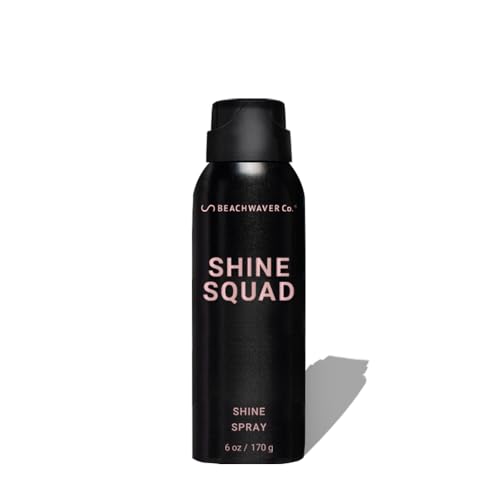 Spray brillance Shine Squad Haircare de The Beachwaver Co. - Grand format (160 g) | Spray léger et brillant pour cheveux avec multiplicateurs de liaisons végétaliens HiX | Brume post-coiffage - Finition lisse et sans frisottis