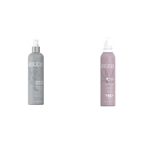 ABBA- All-In-One Leave-In Spray & Volume Foam Styling Mousse - 8 fl oz Each