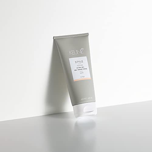 Keune Style Ultra Gel，强力定型亮泽造型啫喱，适用于波浪卷发，6.8 液体盎司