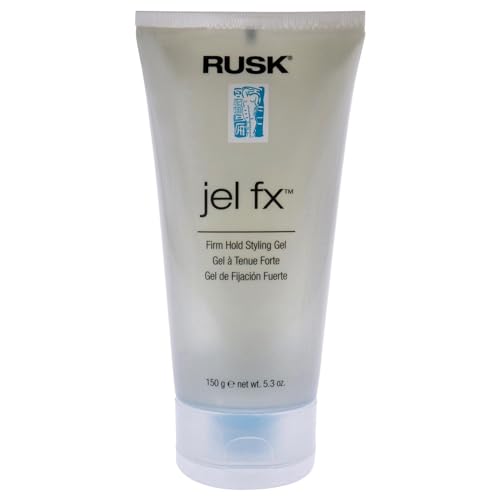 RUSK Designer Collection Jel Fx 定型啫喱，中等至定型力，用于平滑、造型或吹干，不会剥落，5.3 盎司。