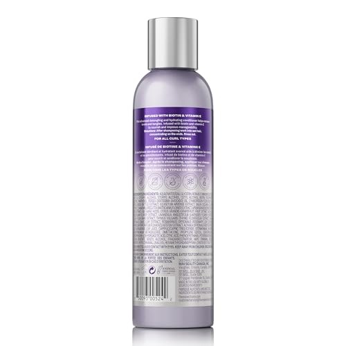 The Mane Choice The Alpha Easy On The Curls Après-shampoing hydratant pour cheveux bouclés, après-shampoing démêlant nourrissant enrichi en biotine et vitamine E, sans sulfate ni parabène, 227 g