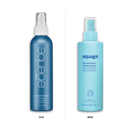 AQUAGE Beyond Body Sealing Spray，中等定型，非气雾剂热激活喷雾，防止热损伤和飞散，增加蓬松度和光泽，使头发顺滑健康，8 盎司