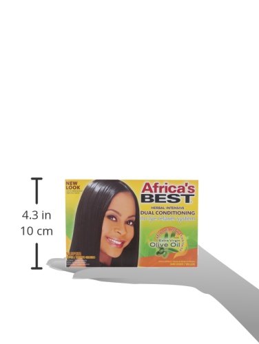 非洲最佳无碱直发套装，双重调理，草本强化，卓越拉直效果和最佳营养，专为正常发质设计