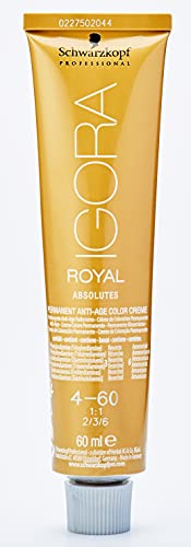 施华蔻 Igora Royal 永久染发剂 2 盎司/60 毫升 (4-60)