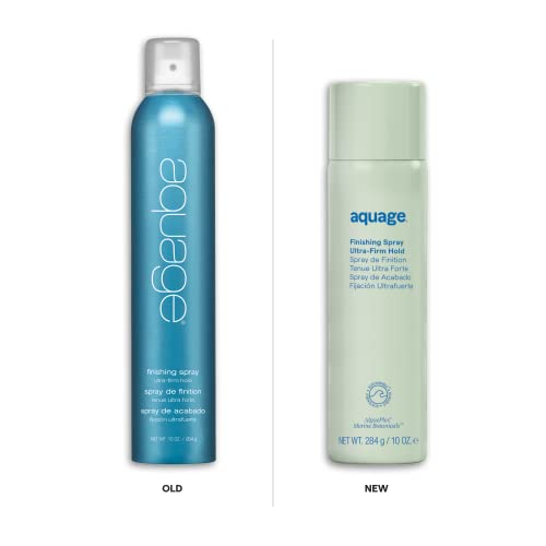 Spray de finition AQUAGE, laque à tenue ferme, offre une résistance à l'humidité et une rétention de style durable avec une brillance maximale à faible teneur en COV, 10 oz
