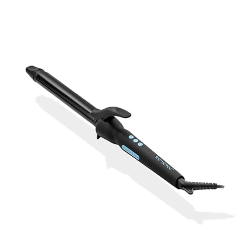 Bio Ionic Long Barrel Styler, 1" Curling Iron with Moisture Heat Technology & NanoIonic MX, Verstatile Curling Wand with Longer Barrel for Large Sized Soft Curls & Waves