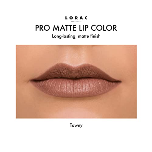 LORAC PRO Matte Lipstick, Greige | Long-lasting Color | Antioxidant Infused, Cruelty Free, Gluten Free, Vegan
