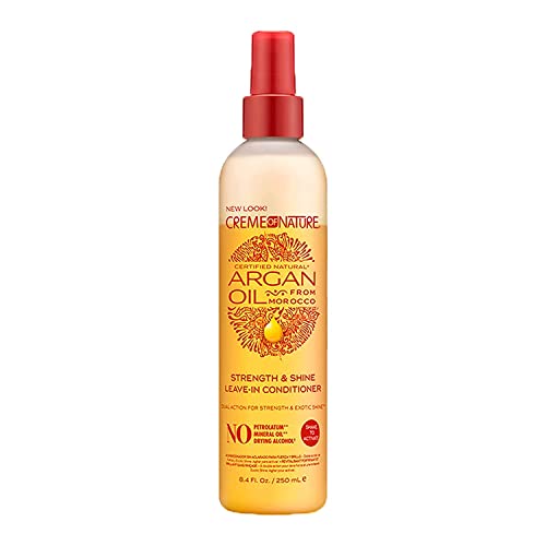 Creme of Nature, Argan Oil Leave In Conditioner, Detangling and Conditioning Formula for Normal Hair 8.45 Fl Oz