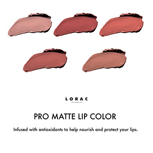 LORAC PRO Matte Lipstick, Greige | Long-lasting Color | Antioxidant Infused, Cruelty Free, Gluten Free, Vegan