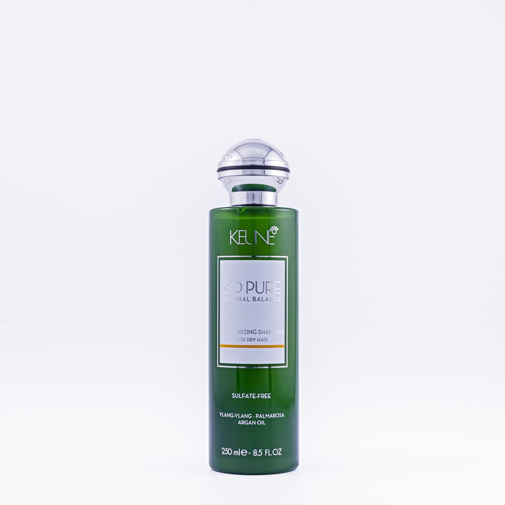 Keune So Pure 保湿洗发水，保湿修复清洁剂，适合干性头发，8.5 液体盎司
