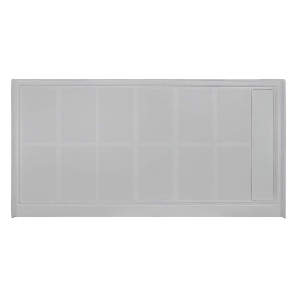 Transolid FL6034R-39 Linear 60-in W x 34-in L Rectangular Alcove Concealed End Drain Shower Base with Right Hand Drain, Grey