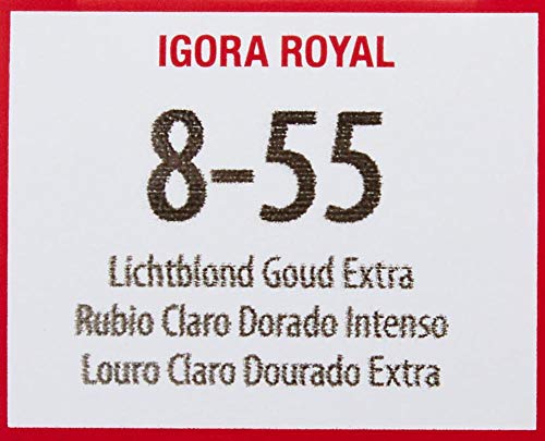施华蔻 Igora Royal 染发剂 - 8-55 号浅金色