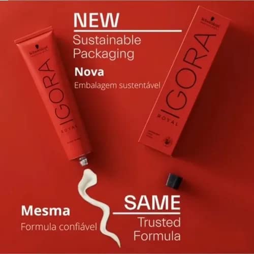 施华蔻专业 Igora Royal 永久染发剂，5-6，浅棕色巧克力色，60 克