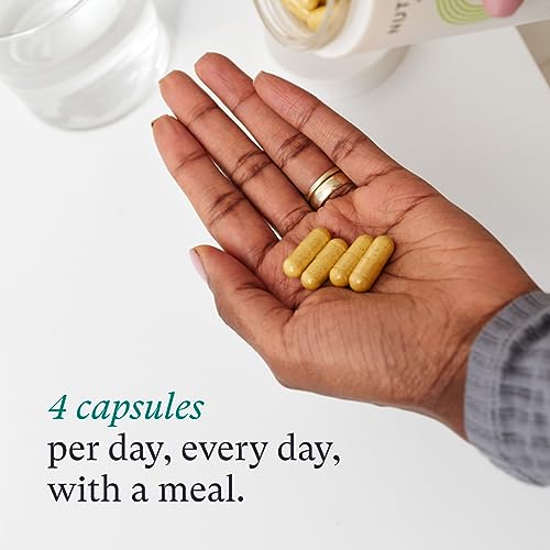 Compléments alimentaires Nutrafol pour la croissance capillaire des femmes de 18 à 44 ans, cliniquement prouvés pour des cheveux visiblement plus épais et plus forts, recommandés par les dermatologues - Approvisionnement pour 1 mois