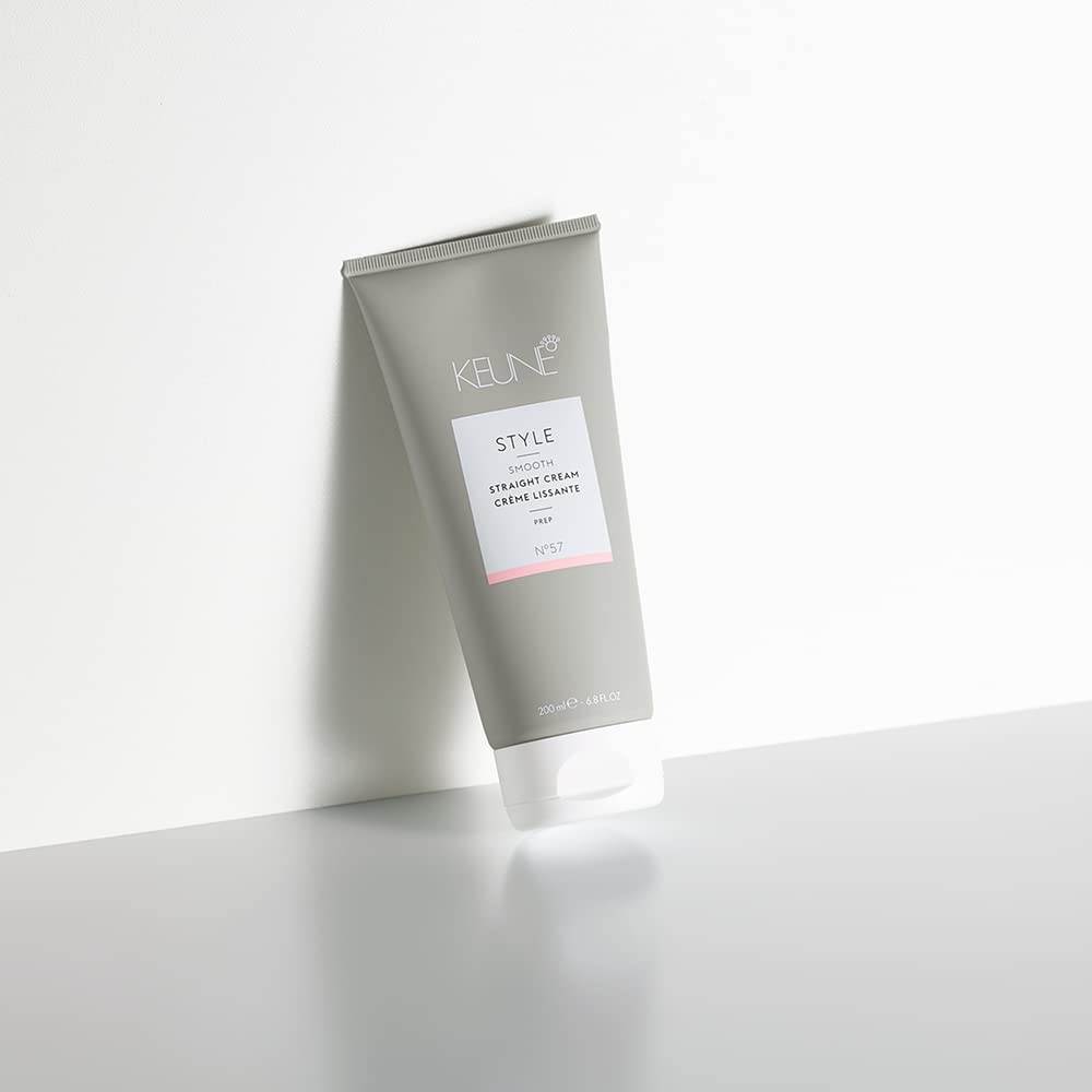 Keune Style 直发霜，热激活防毛躁霜，打造顺滑秀发，6.8 液体盎司