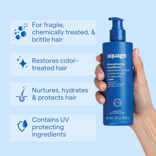 Aquage SeaExtend Strengthening Conditioner, Preserves Hair Color and Protects from Thermal Styling Damage, 8 oz.