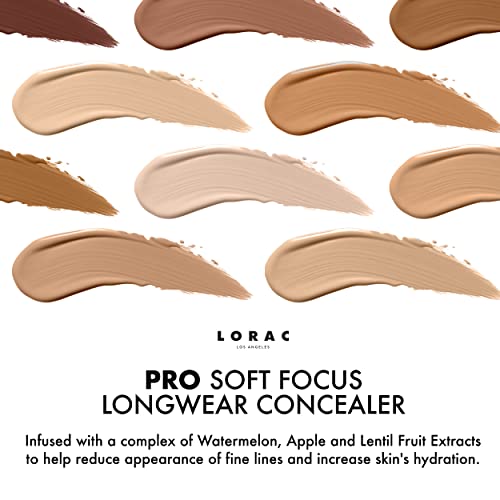 LORAC PRO Soft Focus Longwear Concealer |Buildable Coverage | Lightweight | 7.5 Light