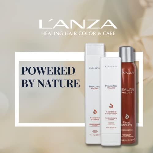 L'ANZA Healing Volume Final Effects Hair Spray with Strong Hold Effect, Boosts Shine, Volume, and Thickness for Fine and Flat Hair, Rich With Bamboo Bodifying Complex and Keratin (10.6 Fl Oz)