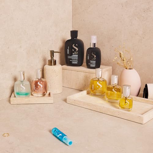 Alfaparf Milano Semi Di Lino Sublime Cristalli Di Seta - Finishing + Smoothing Serum for Fine Hair - Nourishing Hair Oil to Protect & Add Shine - Professional Hair Care (1.52 oz / 45 ml)