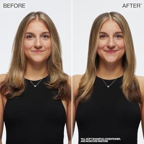 Redken All Soft Shampoo | Deeply Moisturizes and Hydrates | Softens, Smooths, and Adds Shine | Safe for Color-Treated Hair | Nourishing Shampoo for Dry Hair | With Argan Oil