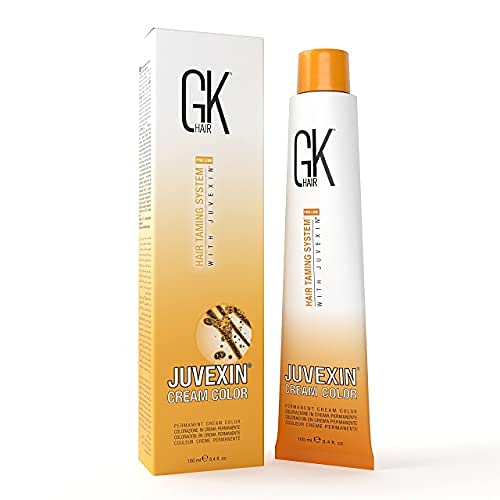 GK HAIR Global Keratin Permanent Hair Cream Color with 87+ Shades (3.4 Fl Oz/100ml) Nourishing & Cleansing Colors for Styling Long Lasting Natural Toner