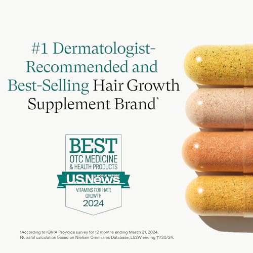 Nutrafol Women's Hair Growth Supplements, For Women 18-44 Years Old, Clinically Tested for Visibly Thicker, Stronger Hair, 100% Vegan Ingredients, Dermatologist Recommended - 1 Month Supply