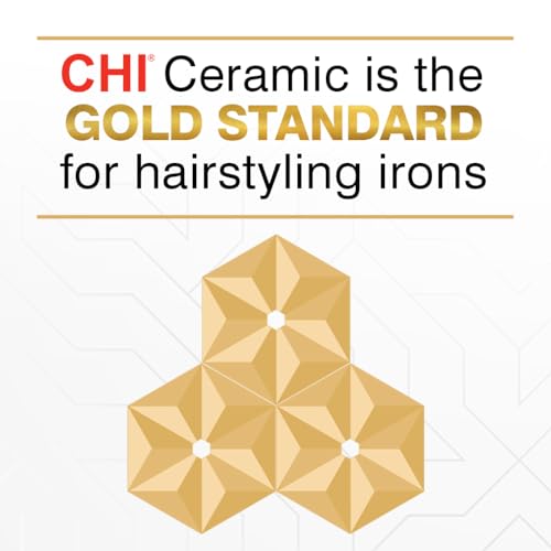 CHI Tourmaline Ceramic Hair Straightening Flat Iron | 1" Plates | Pure Pink | Professional Salon Model Hair Straightener