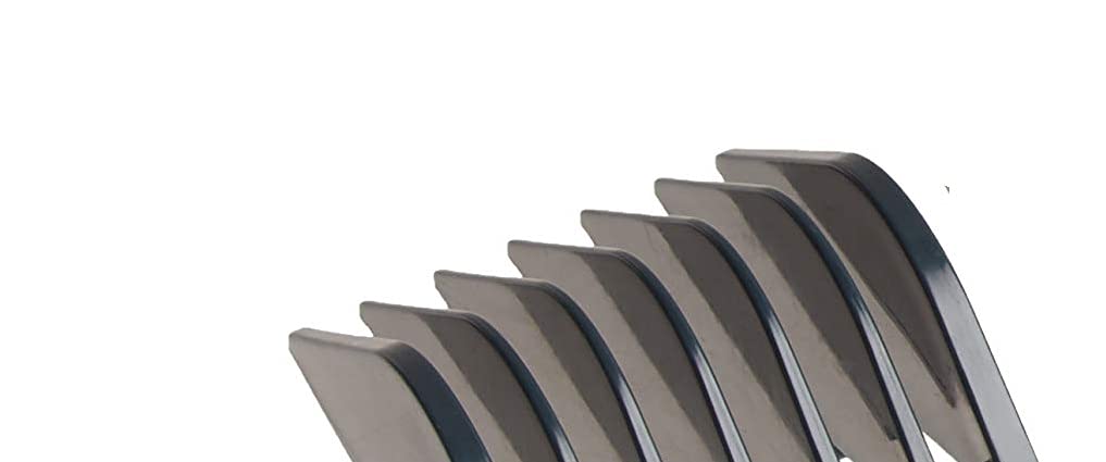 Andis Master Series Premium Clipper Guard Set – 7 Count Attachment Combs with Metal Clips, Professional Cutting Guides