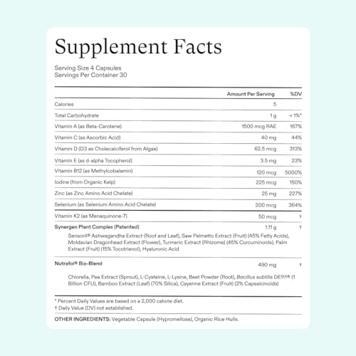 Nutrafol Women's Hair Growth Supplements, For Women 18-44 Years Old, Clinically Tested for Visibly Thicker, Stronger Hair, 100% Vegan Ingredients, Dermatologist Recommended - 1 Month Supply