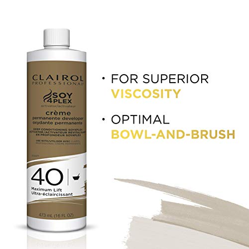 Révélateur capillaire Clairol Professional Crème Permanente 40 volumes, 473 ml (16 oz) - L'emballage peut varier