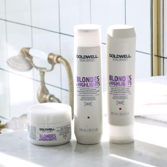 Goldwell Dualsenses 金发挑染抗黄 60 秒护理液 6.8 盎司，200 毫升