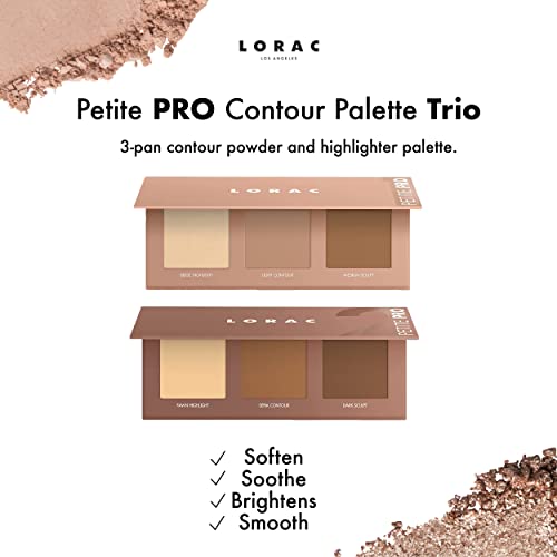 LORAC Petite PRO Contour Palette | Contour Powder Makeup| Highlighter Makeup | Mirror Compact