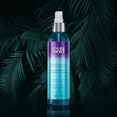 Mane Choice 热带辣木甜油和蜂蜜无尽保湿修复喷雾，支持头发自然生长和保持，保湿卷发清新亮泽喷雾，对抗毛躁，8 液体盎司